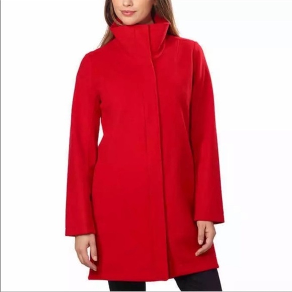 Pendleton Cascade Wool Campbell Coat Glacier Stripe Lined Red Water Resistant XL - Picture 11 of 12